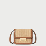 Loeffler Randall - Desi Natural/Cacao Straw Crossbody
