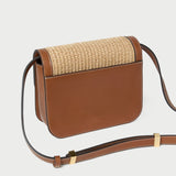 Loeffler Randall - Desi Natural/Cacao Straw Crossbody