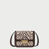 Loeffler Randall - Desi Zebra Straw Crossbody