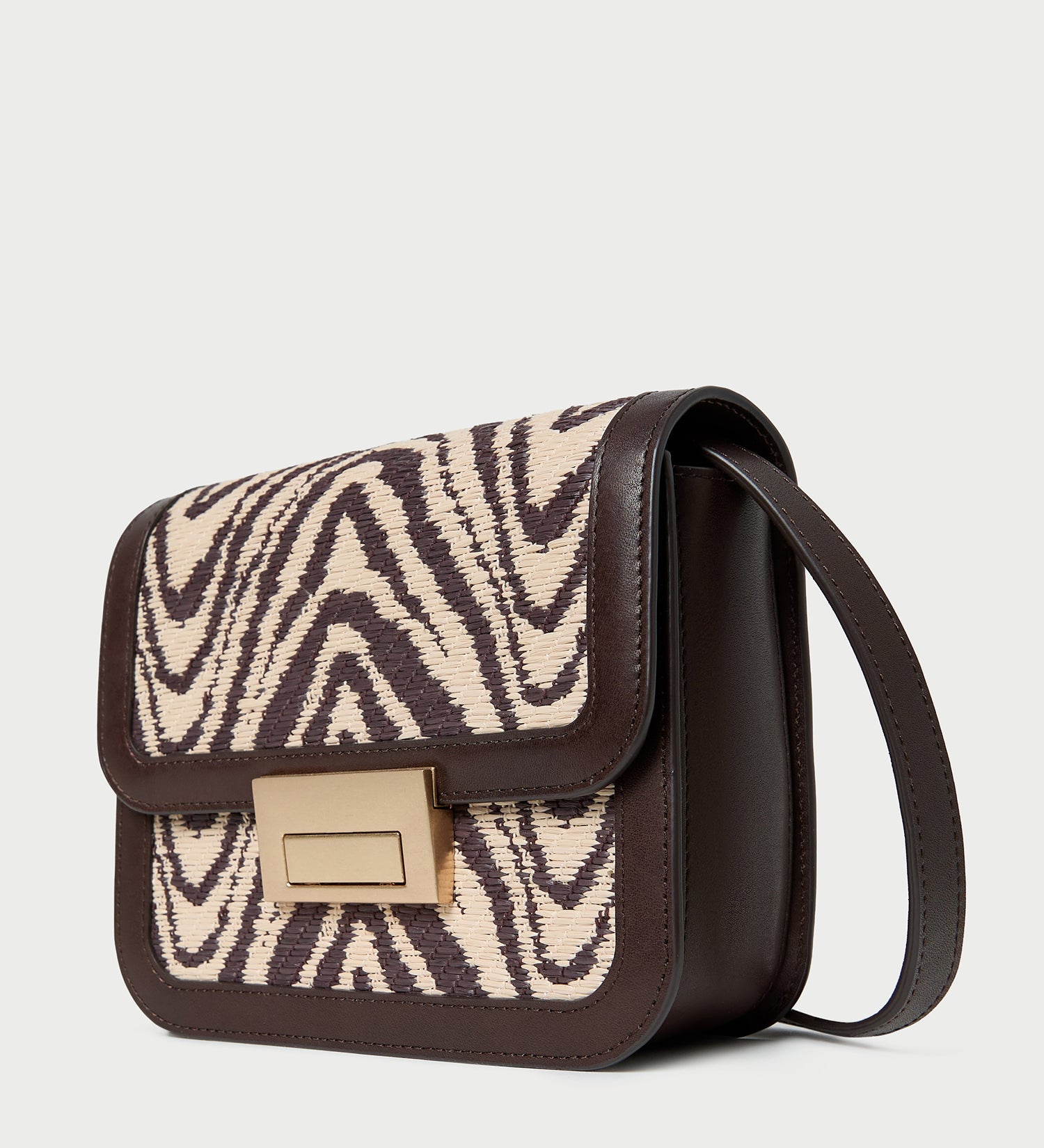 Loeffler Randall - Desi Zebra Straw Crossbody