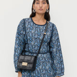 Loeffler Randall - Desi Black Woven Leather Crossbody