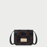 Loeffler Randall - Desi Black/Espresso Woven Leather Crossbody
