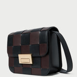Loeffler Randall - Desi Black/Espresso Woven Leather Crossbody
