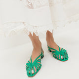 Loeffler Randall - Devon Green Moiré Slingback Sandal