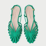 Loeffler Randall - Devon Green Moiré Slingback Sandal