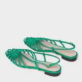 Loeffler Randall - Devon Green Moiré Slingback Sandal