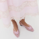 Loeffler Randall - Devon Pink Moiré Slingback Sandal
