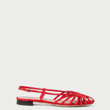 Loeffler Randall - Devon Red Moiré Slingback Sandal
