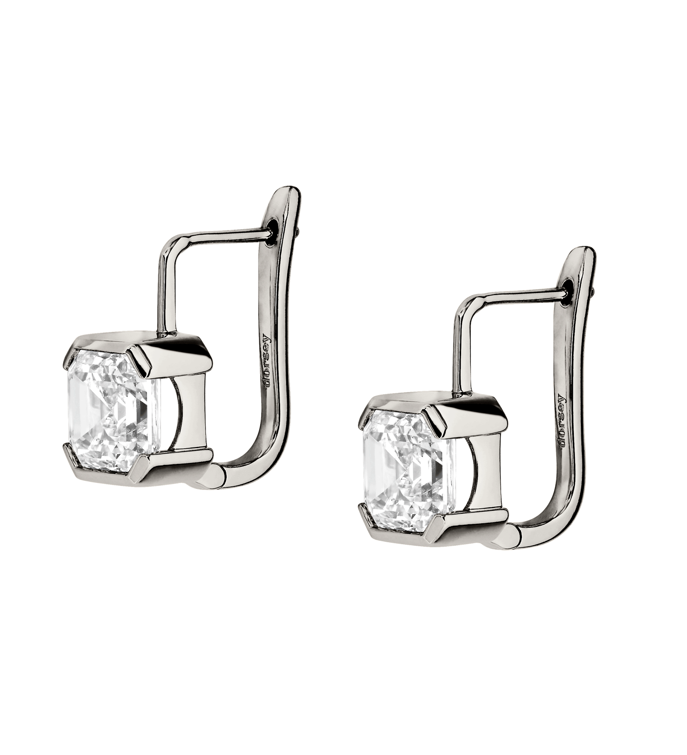 Dorsey - 14K INÈS ASSCHER - CUT EARRINGS IN LAB DIAMOND, 14K WHITE GOLD