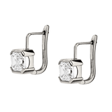 Dorsey - 14K INÈS ASSCHER - CUT EARRINGS IN LAB DIAMOND, 14K WHITE GOLD