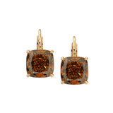 Dorsey - 14K ALIENOR CUSHION - CUT EARRINGS IN COGNAC LAB DIAMOND, 14K YELLOW GOLD