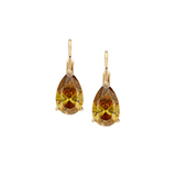 Dorsey - 14K ALIENOR PEAR - CUT EARRINGS IN CHAMPAGNE LAB DIAMOND, 14K YELLOW GOLD
