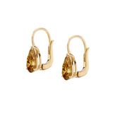 Dorsey - 14K ALIENOR PEAR - CUT EARRINGS IN CHAMPAGNE LAB DIAMOND, 14K YELLOW GOLD