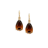 Dorsey - 14K ALIENOR PEAR - CUT EARRINGS IN COGNAC LAB DIAMOND, 14K YELLOW GOLD