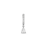Dorsey - 14K PAVÉ PEAR-DROP HUGGIE EARRINGS IN LAB WHITE DIAMOND