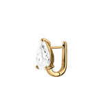 Dorsey - 14K OVERSIZED PEAR-CUT HUGGIE IN LAB DIAMOND