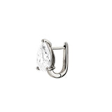 Dorsey - 14K OVERSIZED PEAR-CUT HUGGIE IN LAB DIAMOND