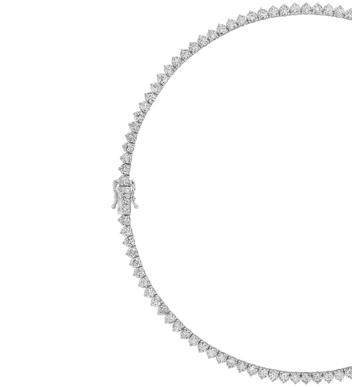 Dorsey - BENNINGTON RIVIÈRE NECKLACE IN 3.5MM LAB DIAMOND, 14K WHITE GOLD