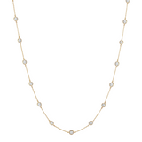 Dorsey - 14K CLEMENCE NECKLACE IN 1.50CTS LAB DIAMOND, 14K YELLOW GOLD