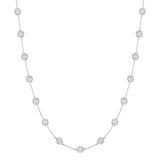 Dorsey - 14K CLEMENCE NECKLACE IN 7.50CTS LAB DIAMOND, 14K WHITE GOLD