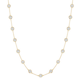 Dorsey - 14K CLEMENCE NECKLACE IN 7.50CTS LAB DIAMOND, 14K YELLOW GOLD