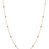 Dorsey - 14K ROUND - CUT FLOATING NECKLACE IN CHAMPAGNE LAB DIAMOND, 14K YELLOW GOLD