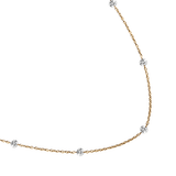 Dorsey - 14K ROUND - CUT FLOATING NECKLACE IN LAB DIAMOND, 14K YELLOW GOLD