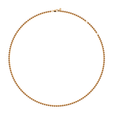 Dorsey - 14K FLOATING ETERNITY NECKLACE IN AMBER LAB DIAMOND, 14K YELLOW GOLD