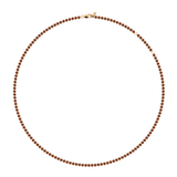 Dorsey - 14K FLOATING ETERNITY NECKLACE IN COGNAC LAB DIAMOND, 14K YELLOW GOLD