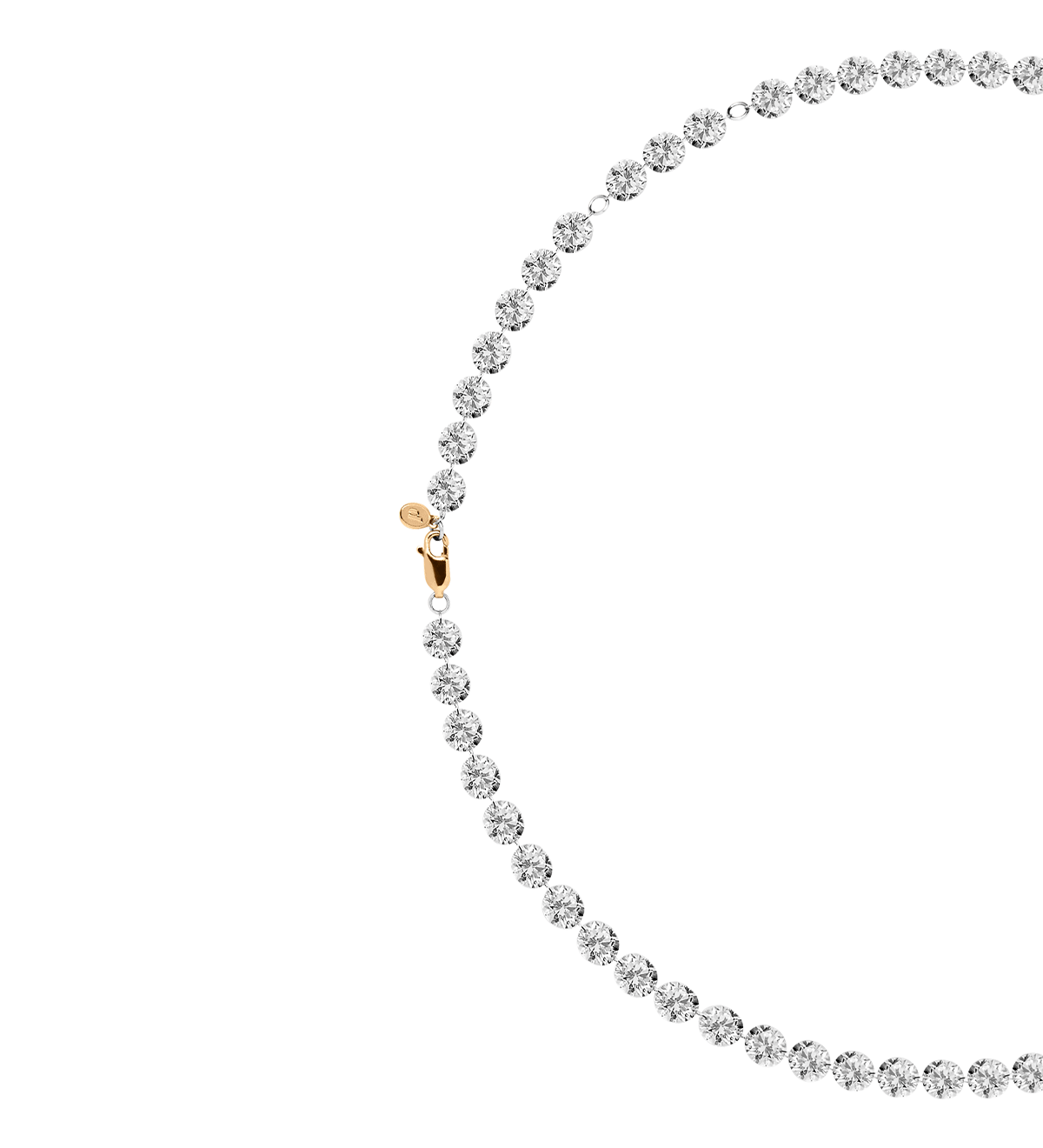 Dorsey - 14K FLOATING ETERNITY NECKLACE IN 65 CARATS LAB DIAMOND, 14K YELLOW GOLD