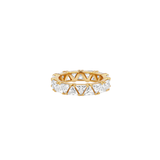 Dorsey - 14K THEODORA TRILLION - CUT ETERNITY BAND IN LAB DIAMOND, 14K YELLOW GOLD