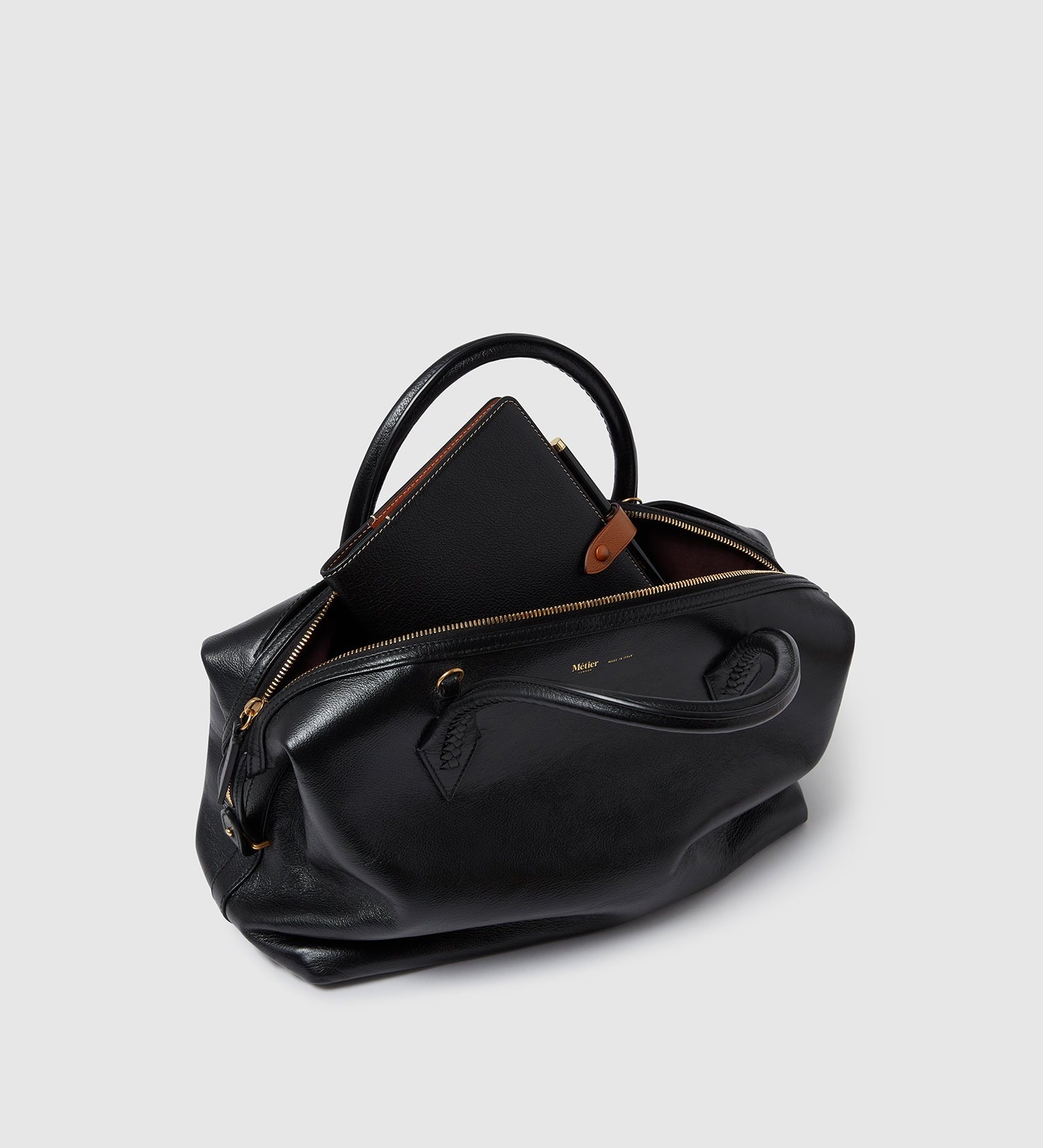 Metier - Limited Edition: A5 Notebook Cover Buffalo Black with Cognac