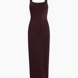 Khaite - Dixi Dress in Almandine