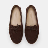 Le Monde Beryl - Driver Moccasin / Chocolate Woven Suede