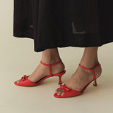 DÔEN - ARIANNA PEEP TOE HEEL -- FUEGO NAPPA