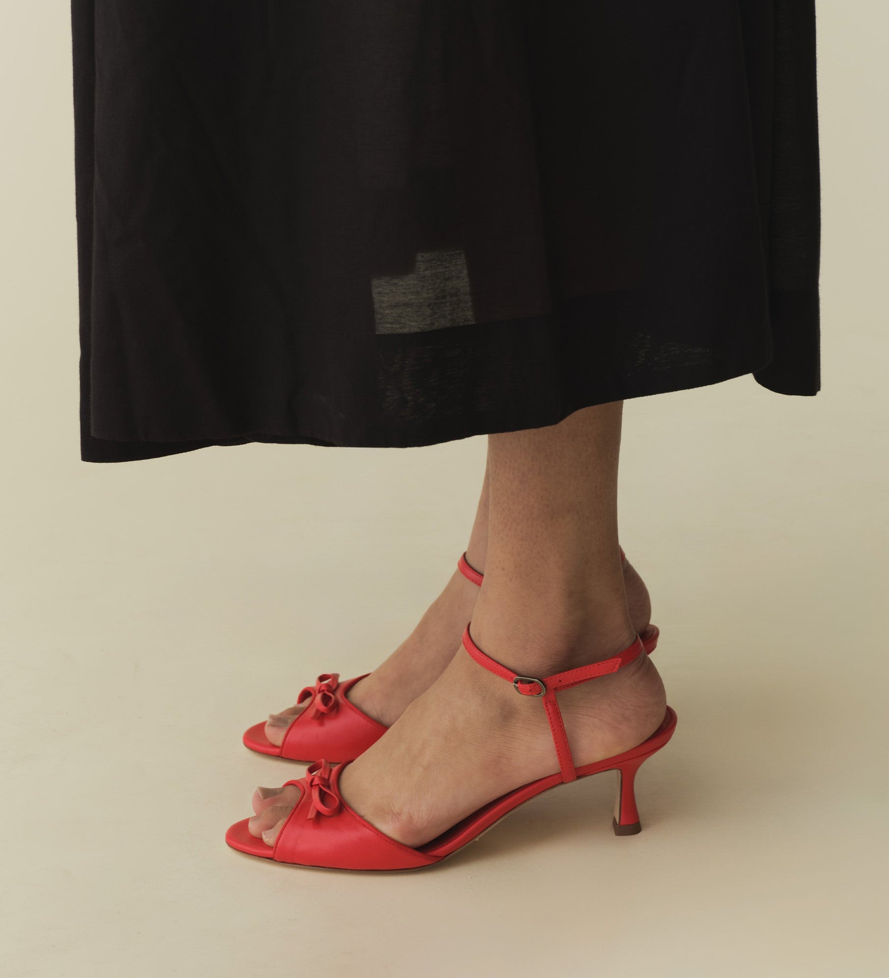 DÔEN - ARIANNA PEEP TOE HEEL -- FUEGO NAPPA