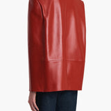 Khaite - Dolso Jacket in Deep Red Leather