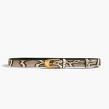 Khaite - Dome Belt in Natural Python with Gold