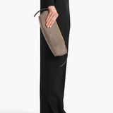 Khaite - Donna Evening Clutch in Morning Dove Suede