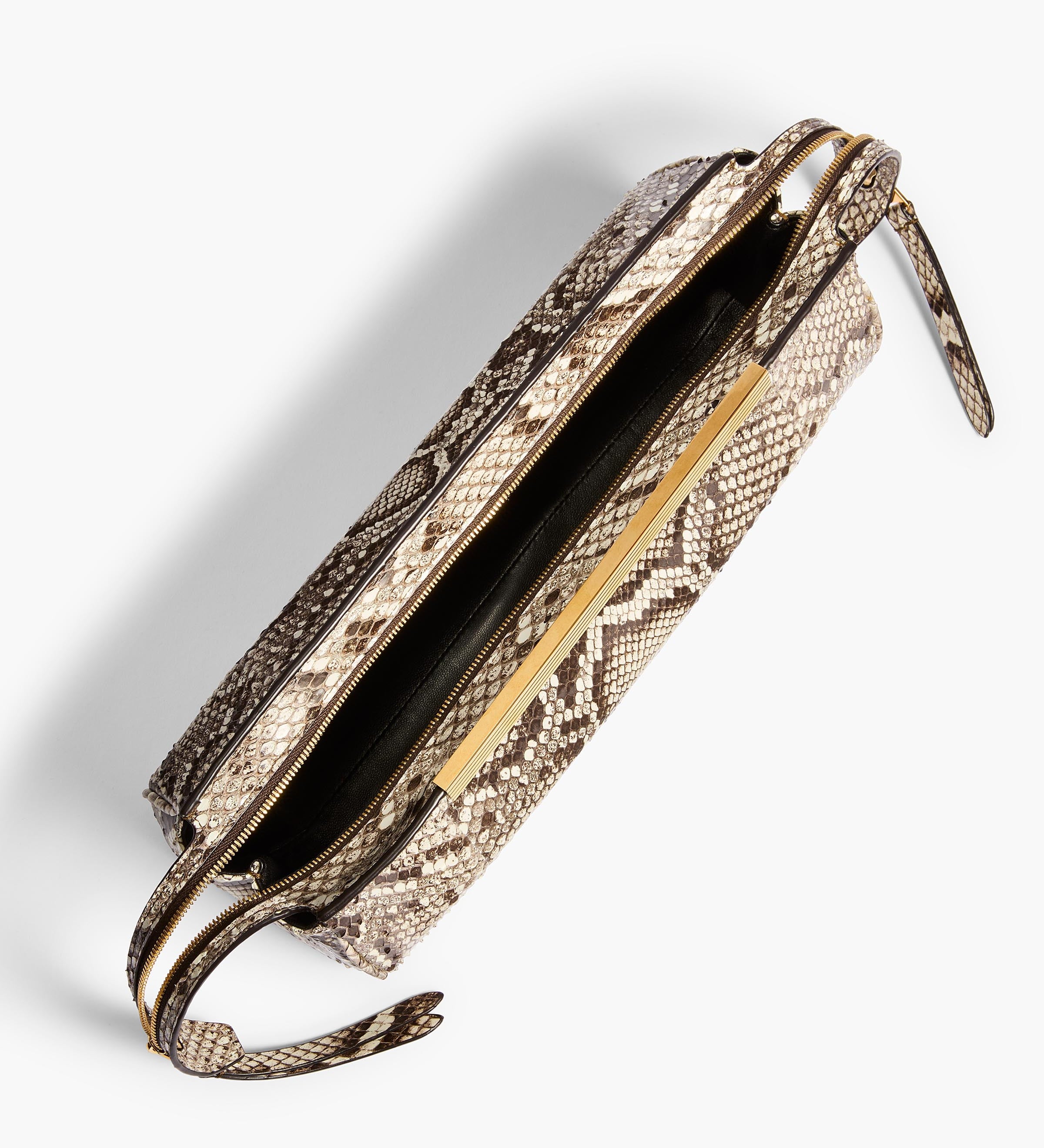 Khaite - Donna Evening Clutch in Natural Python