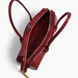 Khaite - Donna Shoulder Bag in Oxblood Leather