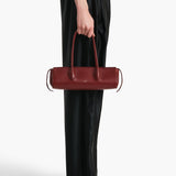 Khaite - Donna Shoulder Bag in Oxblood Leather