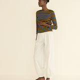DOEN - DONNIE TEE - - NAVY BRETON STRIPE