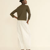 DOEN - DONNIE TEE - - NAVY BRETON STRIPE