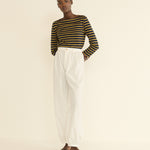DOEN - DONNIE TEE - - NAVY BRETON STRIPE