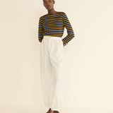 DOEN - DONNIE TEE - - NAVY BRETON STRIPE