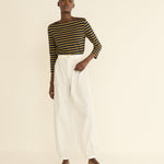 DOEN - DONNIE TEE - - NAVY BRETON STRIPE