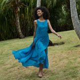 DÔEN - DONYALE DRESS -- BLUE GROTTO