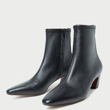 Loeffler Randall - Doria Black Leather Ankle Boot