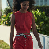 DÔEN - DORIS TOP -- SCARLET